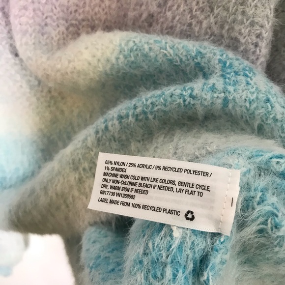 NEW Wild Fable Dip Dye Eyelash Sweater Blue Medium - Picture 10 of 10